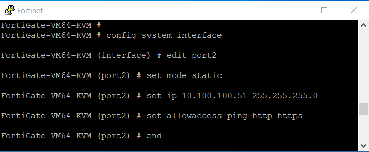 7 set fortifate port ip address fortigate